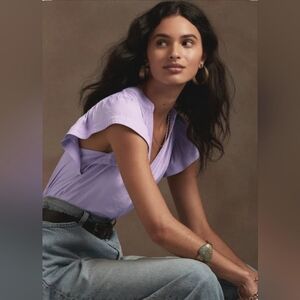 Banana Republic Light Purple Women's Blouse